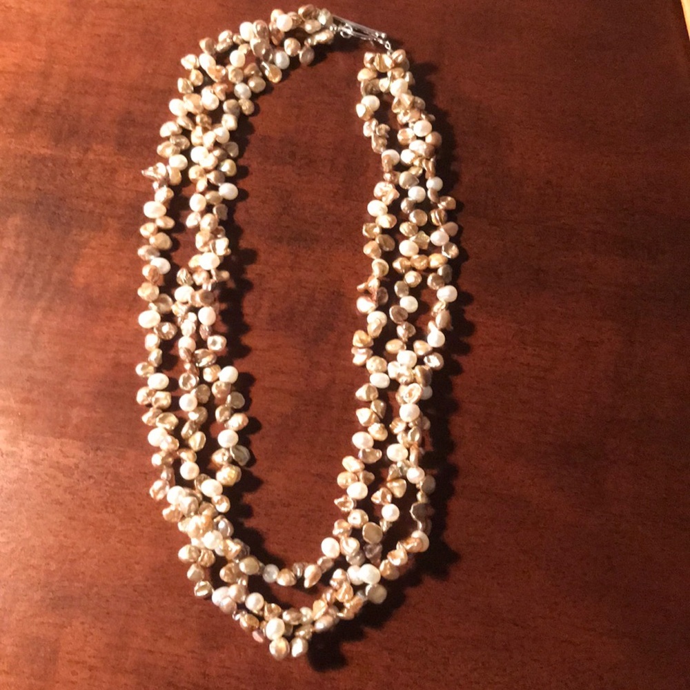 Keshi Pearl Multi-Strand Necklace